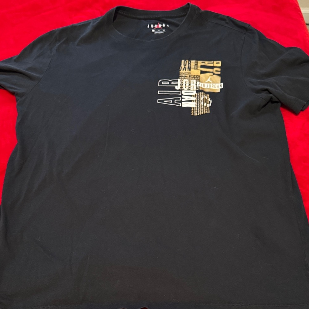 Jordan Black and Gold Graphic Tee